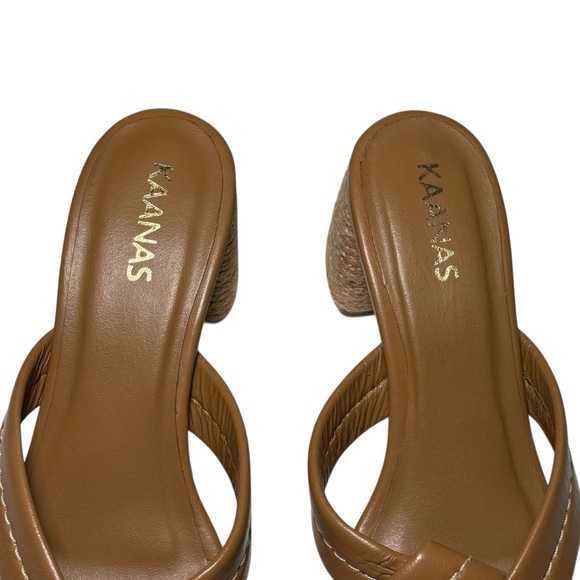 Kaanas Arenal Chunky Heel In Caramel - Picture 6 of 9